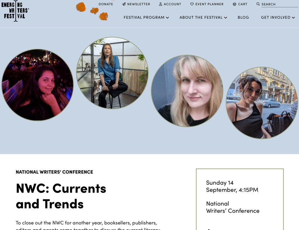 News: I’ll be participating on the Currents and Trends panel at the EWF National Writers’&nbsp;Conference